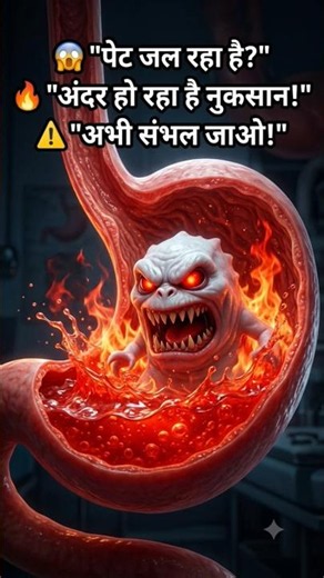 😱 आपका पेट अंदर से जल रहा है! ये 5 आदतें तुरंत छोड़ दें | #tipsempire #fact #explore