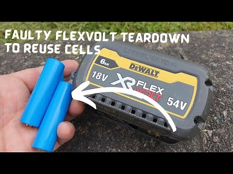 Flexvolt 6ah Complete Teardown #repair #recycling #dewalt #Flexvolt