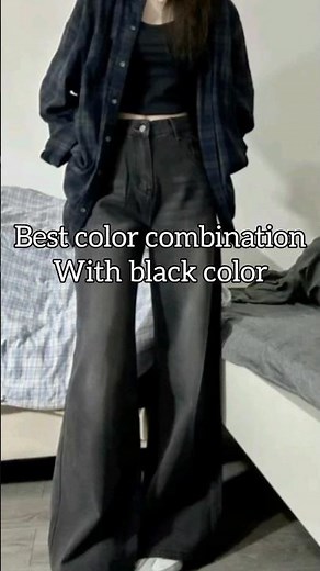 Color combinations with black color 🖤🤍🖤 #fashion #ootdguide #outfitconsira #shorts