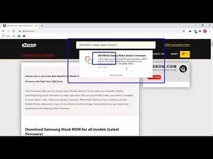 How To Download Samsung SM-R835U Galaxy Watch Active 2 Stock Firmware (Flash File) Android Device