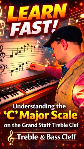 How do i understand the NOTES on the Grand Staff Treble Clef and Bass Clef? Do they go UP or DOWN?