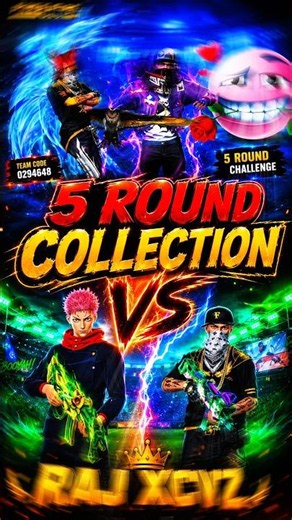 FREE FIRE MAX 5 ROUND COLLECTION VS | EPIC BATTLE CHALLENGE 😱🏆