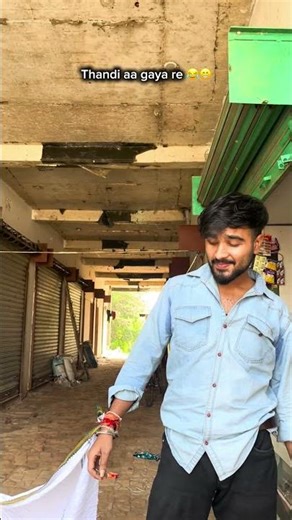 Winter has arrived 😆 #funny 🤣❄️ Winter season + friend's game #funnymoment