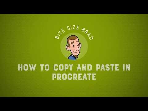 How to copy and paste in Procreate
