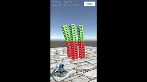 Tower made from a pile of boxcolliders crashes on its own for small boxes