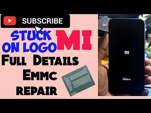 Redmi 6pro stuck on logo emmc repair step by step full details worlds 1st video