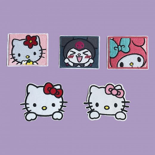 HELLO KITTY Embroidery Iron on Patch - Etsy