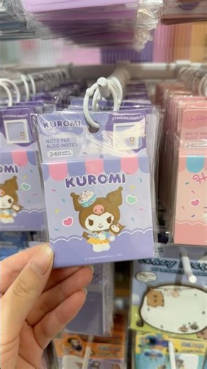 new #kuromi #hellokitty #stationery #sanrio #kawaii #cute #mini #shorts #pink #notepad #travel