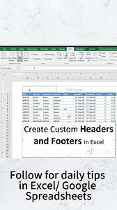 How to Create Custom Headers and Footers in Excel