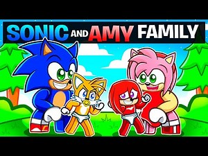 Sonic and Amy ADOPT a FAMILY in Roblox!