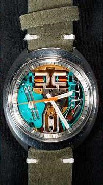 This watch vibrates 1,296,000 times per hour #shorts #slowmotion #bulova #watch