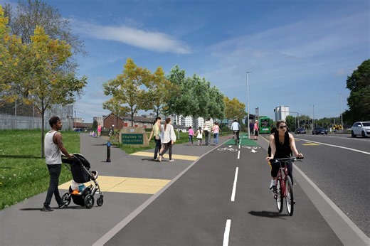 First look at Leeds hospital route plans with wider pavements and extended bus lane