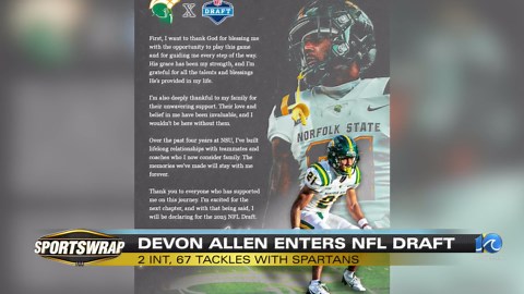 NSU's Devon Allen declares for NFL draft
