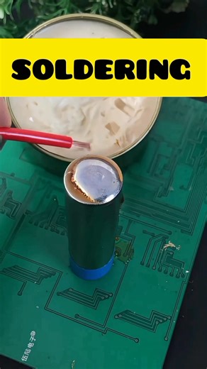 92K views · 406 reactions | how to soldering lithium battery? #diyelectronics #batterysoldering #batterypack | Friends Electronics | Facebook
