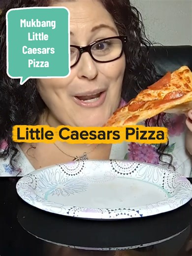 Mukbang Storytelling while eating pepperoni #mukbangs #storytelling #trinicooks #littlecaesarspizza