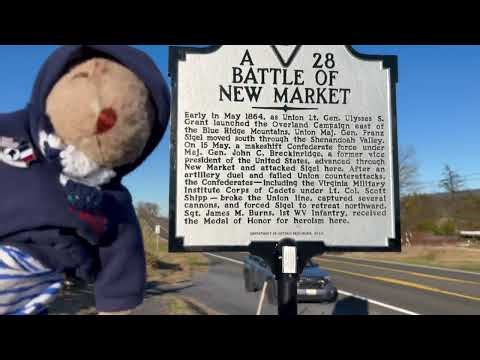 Battle of New Market Va, 54th mass monument and CSA artillery