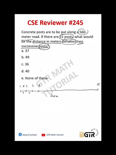 Civil Service Exam Reviewer #245 #arjayensenado #gtrmathtutorial #civilserviceexam | GTR Review Center