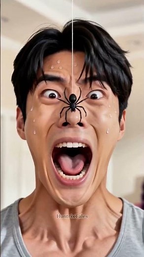Help! When a gym bro meets a spider, Rumi is the only hero... #funny
