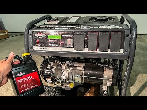 Briggs and Stratton generator oil change