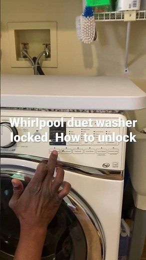 Whirlpool duet washer locked. How to unlock to open door and get it working again