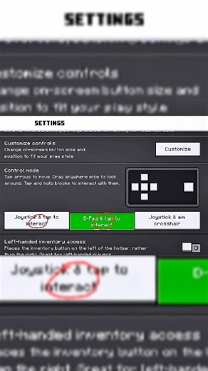 Best control 🎮 for minecraft pocket edition 🤯 #minecraft #gaming #blockcraft #shorts #control