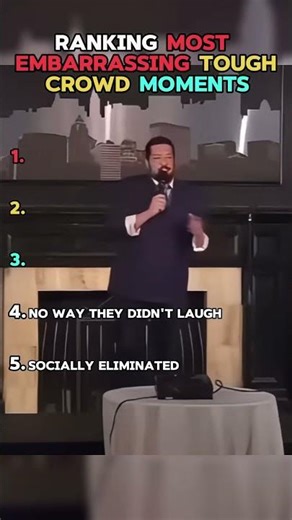 Ranking Most Embarrassing Tough Crowd Moments #shorts