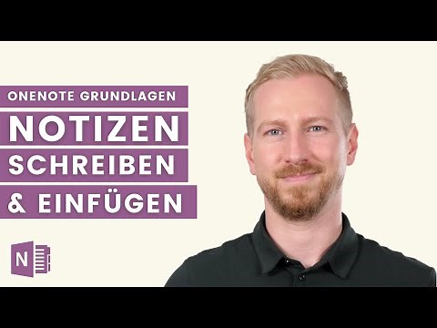 Wie kann man in Microsoft OneNote Notizen schreiben oder einfügen? OneNote Tutorial