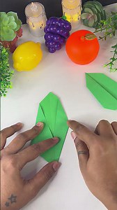 Easy Origami Leaf Tutorial - DIY- Paper Leaf #shorts #diy