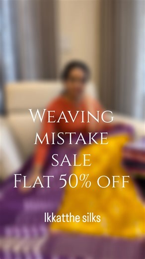 Ikkatthe Silks on Instagram: "🔥 MINOR WEAVING MISTAKE • MAJOR STEAL 🔥 +91 8519998209 Whatsapp number for placing your orders Very very minor weaving imperfections — NOT damaged ❌ ✨ FLAT 50% OFF on ALL Ikat Sarees ✨ Pure 4-ply Mulberry Silk • 100% Handloom Ikat Body + Ikat Pallu 🎨 Colour combinations & designs like never before ✔ Premium purity & quality guaranteed ✔ Free delivery all over India 🇮🇳 ✔ International shipping available 🌍 ✔ Video call facility for live viewing 📹 ⚠️ No return p