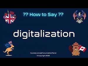 💻 🌐 How to Pronounce digitalization? (CORRECTLY) | Pronunciation Planet