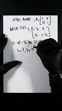 General Solution of a Matrix System / Finding the Characteristic Polynomial