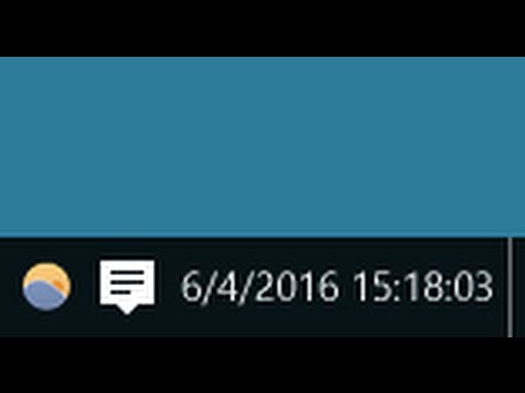 date and time using small skinny task bar in windows