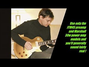 How to get a good clean sound from Marshall CODE 50 series amps using the JTM45 preamp model