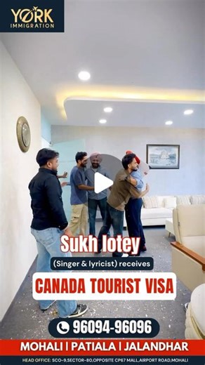 York Immigration on Instagram: "Congratulations to Sukh Lotey, the renowned Punjabi singer and lyricist, on obtaining a Canada Tourist Visa through York Immigration. Your talent continues to cross borders! . . For more information, Call us at : 9609496096 Or Visit our Branches : Mohali | Patiala | Jalandhar . . . #YorkImmigration #CanadaVisa #SukhLotey #PunjabiSinger #Lyricist #TouristVisa #CanadaBound #ImmigrationSuccess #TravelGoals #VisaApproved #PunjabiMusic #InternationalTravel #GlobalJourn