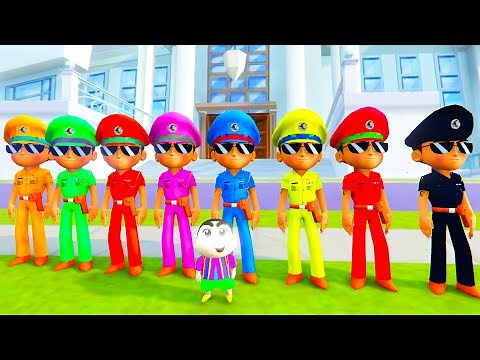 Colorful Little Singham Playing Hide and Seek With Shinchan | Little Singham Gameplay