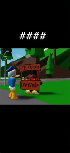 Donald duck and the lemonade stand