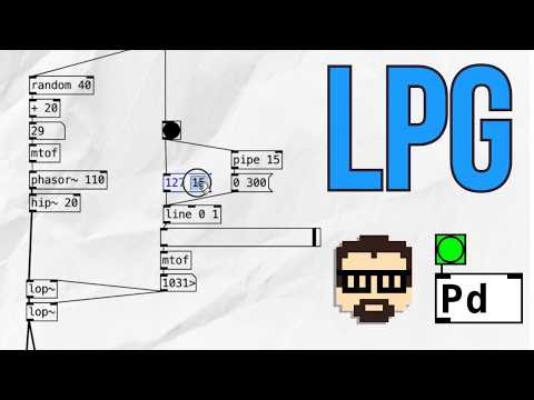 Easy Low-Pass Gate in Pure Data (Patch-from-Scratch LPG in Pd Vanilla) | Simon Hutchinson