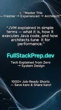 "JVM Explained in 60 Seconds | How Java Actually Runs Your Code!" #coding #csharp #developer