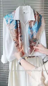How to Tie Tropical Garden 100% Mulberry Silk Scarf 70cm | Luxe & Versatile Style #mulberrysilk