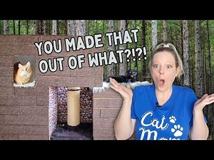 Epic DIY Cardboard Cat House - You will not believe how I made this.