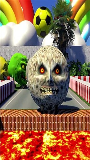 Big & Small Monster Moon Cars vs Giant Pit vs Lava #84 | BeamNG.Drive#shorts
