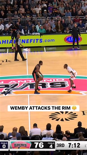 Wemby splits the lane and spikes it down! 🗣️ PHX-SAS on NBA League Pass Tap to Watch ➡️ https://www.nba.com/how-to-watch-game-redirect/0022500798?partnerRef=NBA&platform=Facebook&surface=Post | NBA