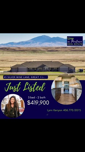 Stunning townhome loaded with upgrades to include exotic granite, tile shower, rv parking, vinyl privacy fence. On over 2 acres with sweeping mountain views and no obstructions! Liveinmtrealestate.com | Live in Montana Real Estate