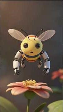 A bee-free farm, a robot shaking strawberry flowers has appeared.