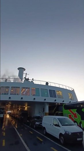 Scandline Fähre 🇩🇰 Dänemark nach 🇩🇪 Deutschland - im Hafen Rostock - Februar 2023 #shorts