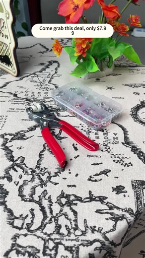 This snap button kit is a GAME CHANGER for anyone who loves DIY.#gamechanger #diyessentials #craftingkit #innovation #goviral