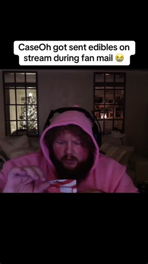 CaseOh got sent edibles on stream during fan mail 😭 #caseoh #caseohgames #caseohclips #caseohfunnymoments #caseohgamestwitch #clips