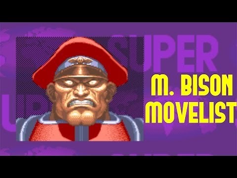 Super Street Fighter II: Turbo - M. Bison Move List