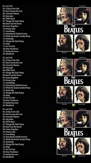The Beatles Greatest Hits Full Album - Best Beatles Songs Collection