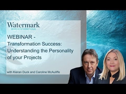 WEBINAR - Transformation Success: Understanding the Personality of your Projects